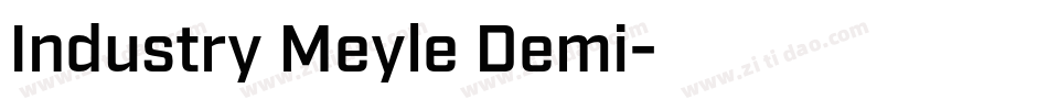 Industry Meyle Demi字体转换